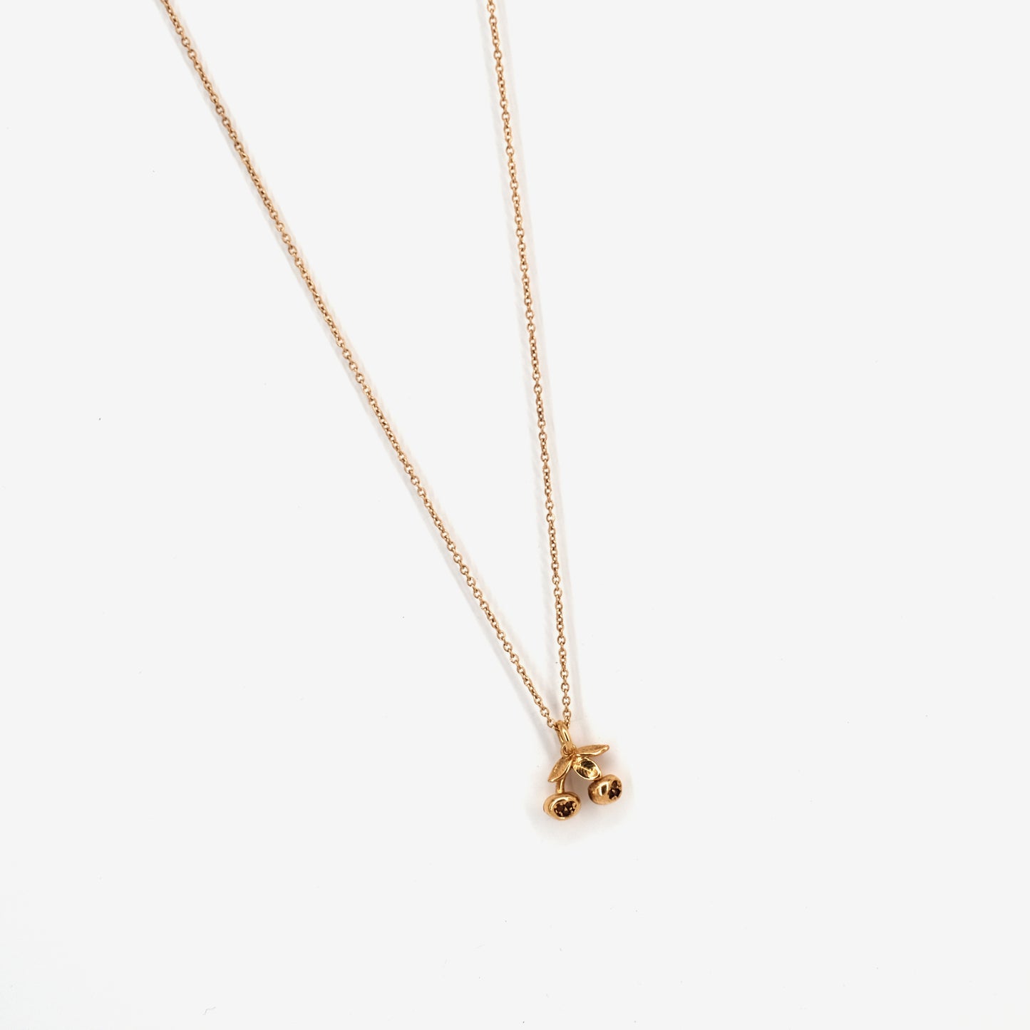Collier Cherry doré