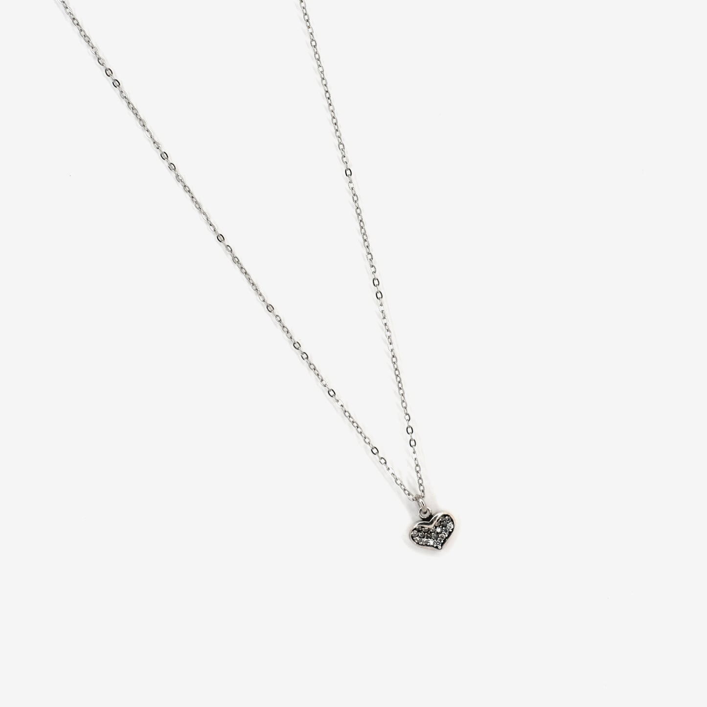 Collier Coeur Eclat argenté