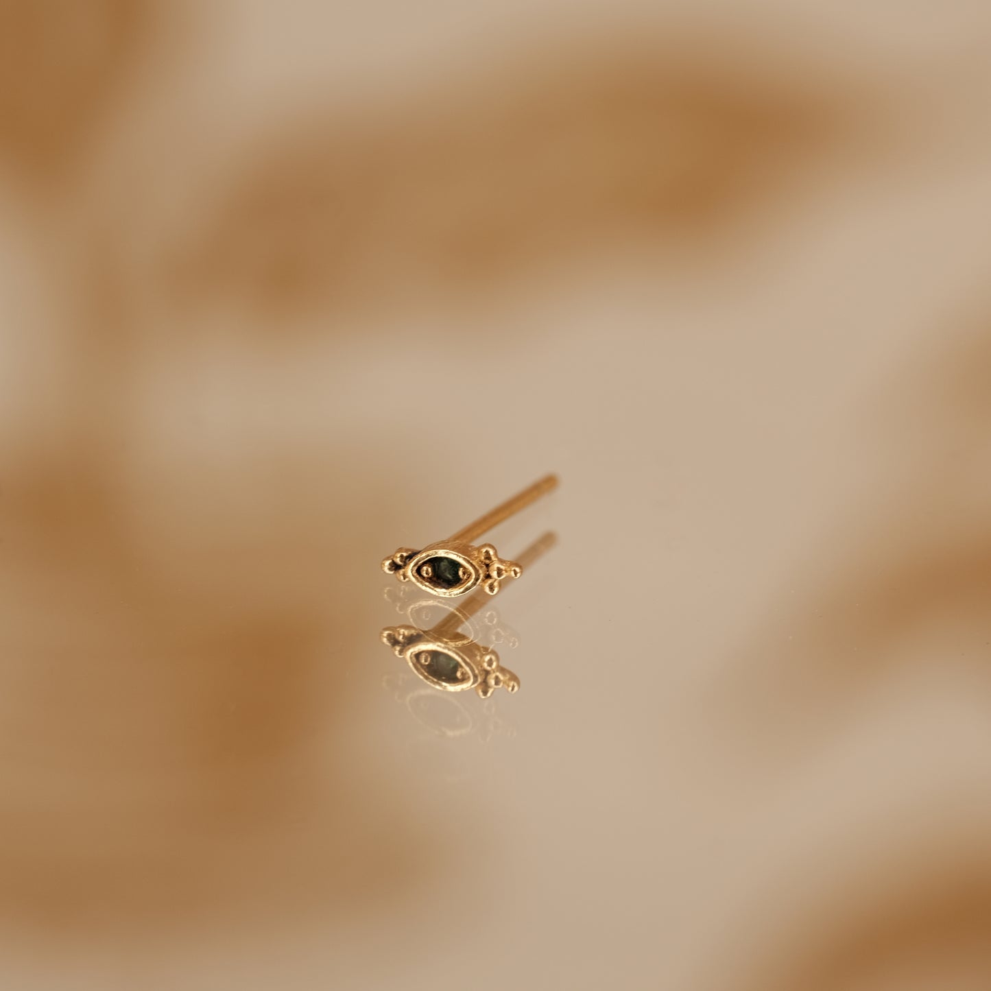 Boucle d'oreille à l'unité Clem dorée