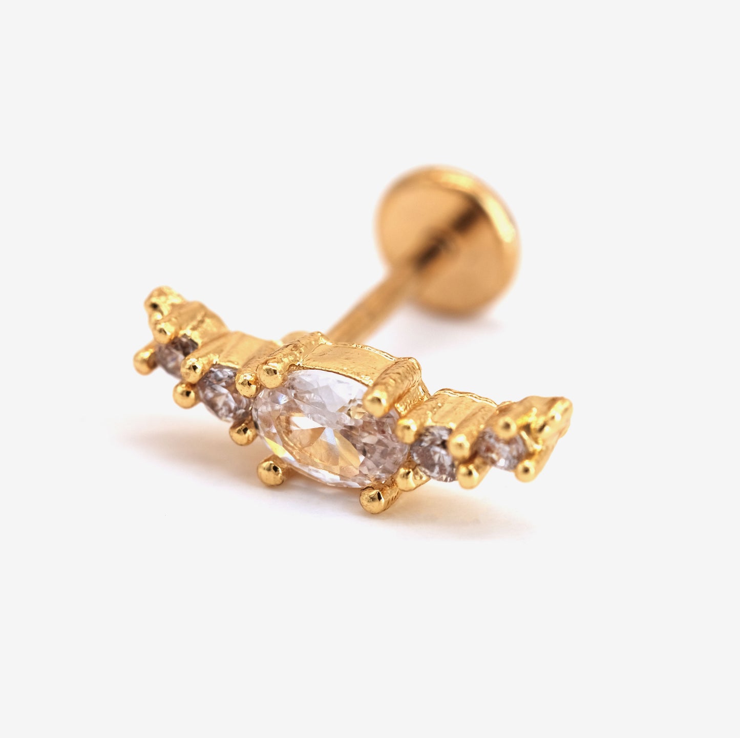 Boucle d'oreille à l'unité Winnie dorée