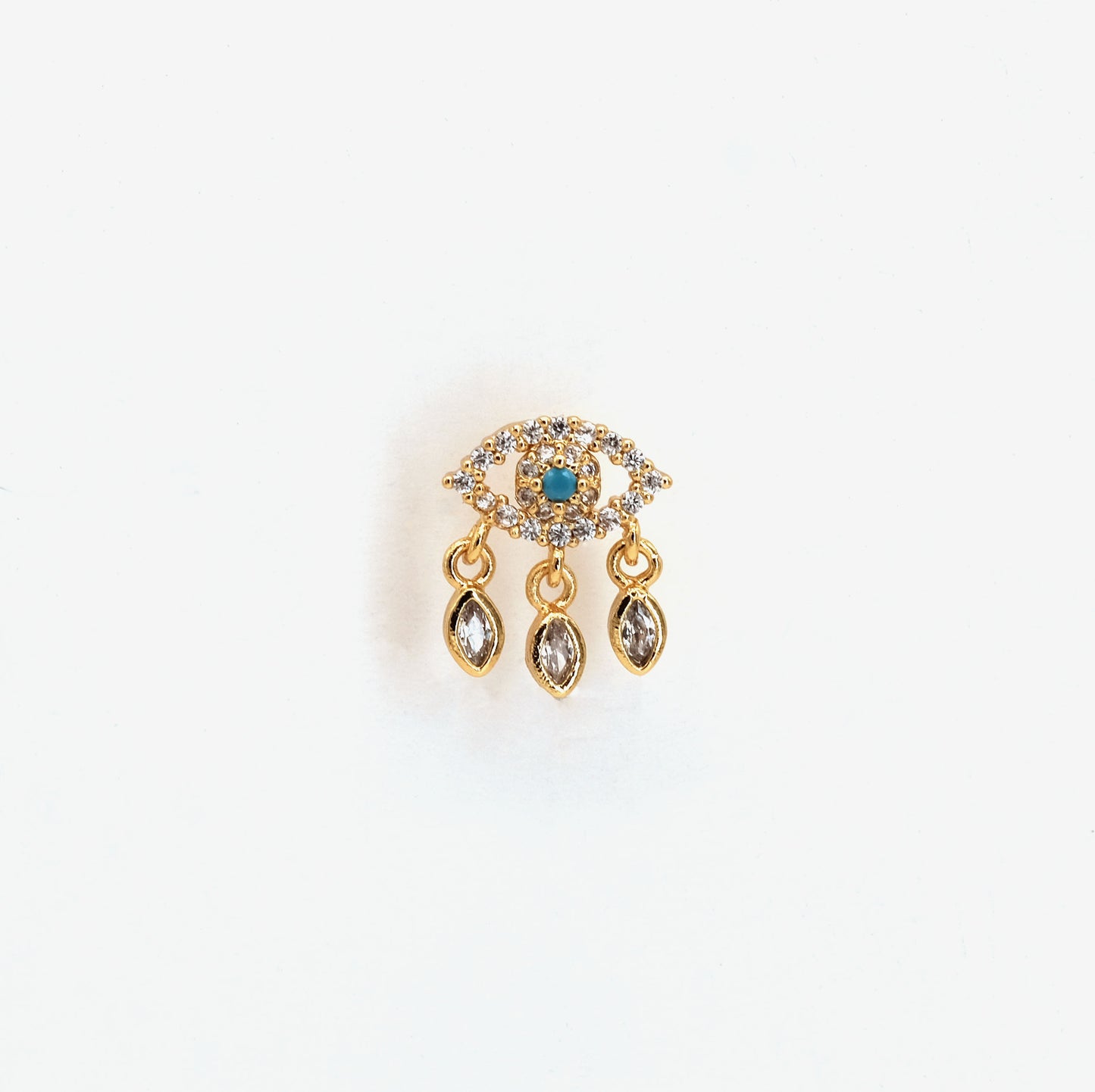 Boucle d'oreille à l'unité Davina dorée