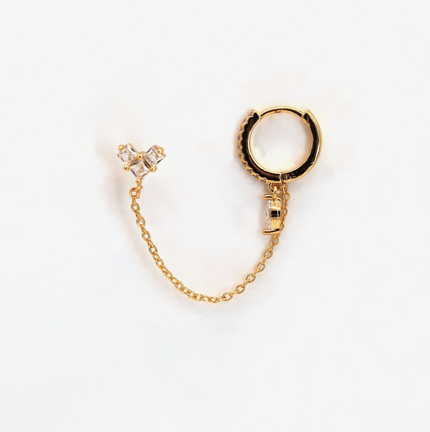 Boucle d'oreille à l'unité Remy dorée