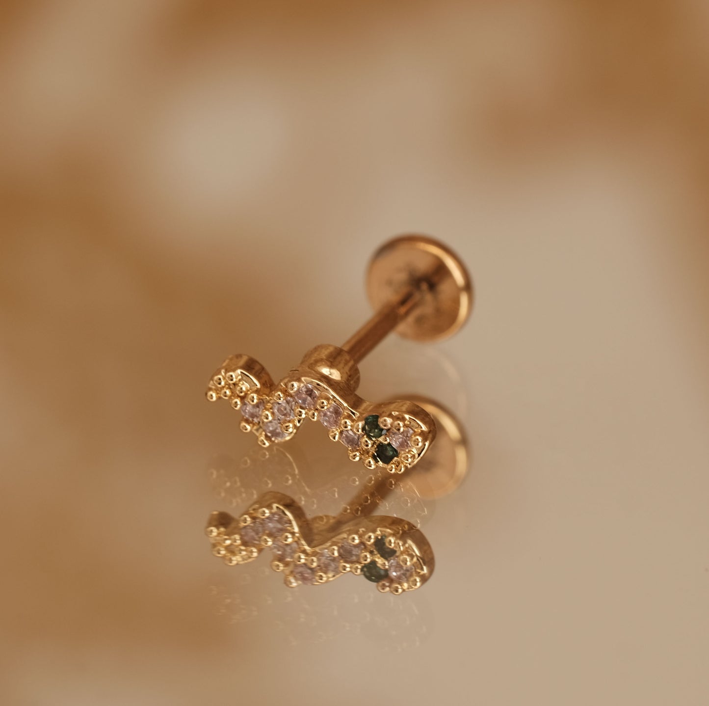 Boucle d'oreille à l'unité Sneaky dorée