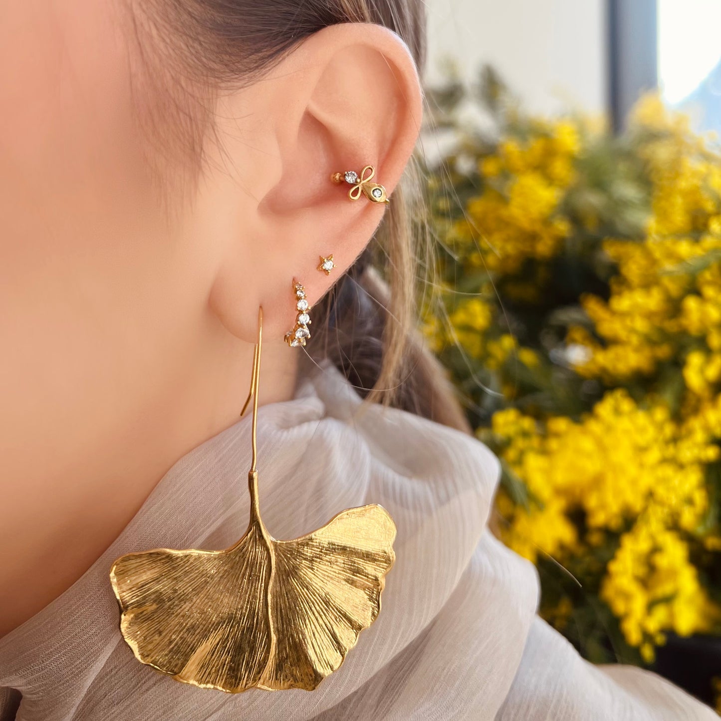 Boucles d'oreilles Jingo dorées