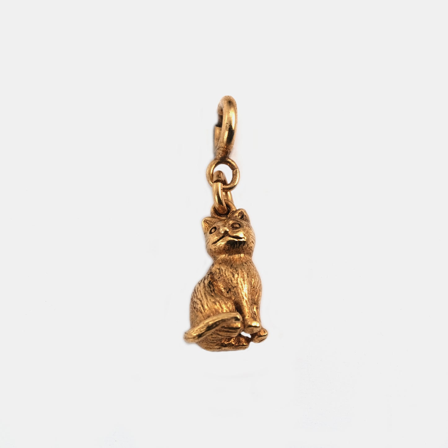 Pendentif chat doré