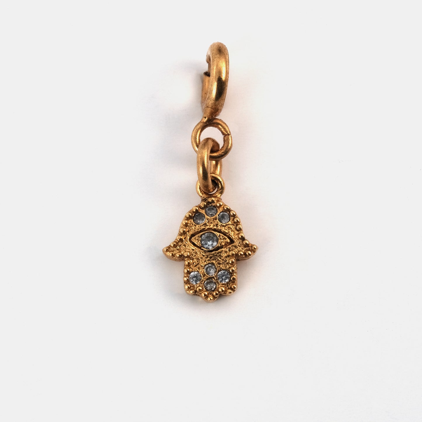 Pendentif main Oeil Solo doré