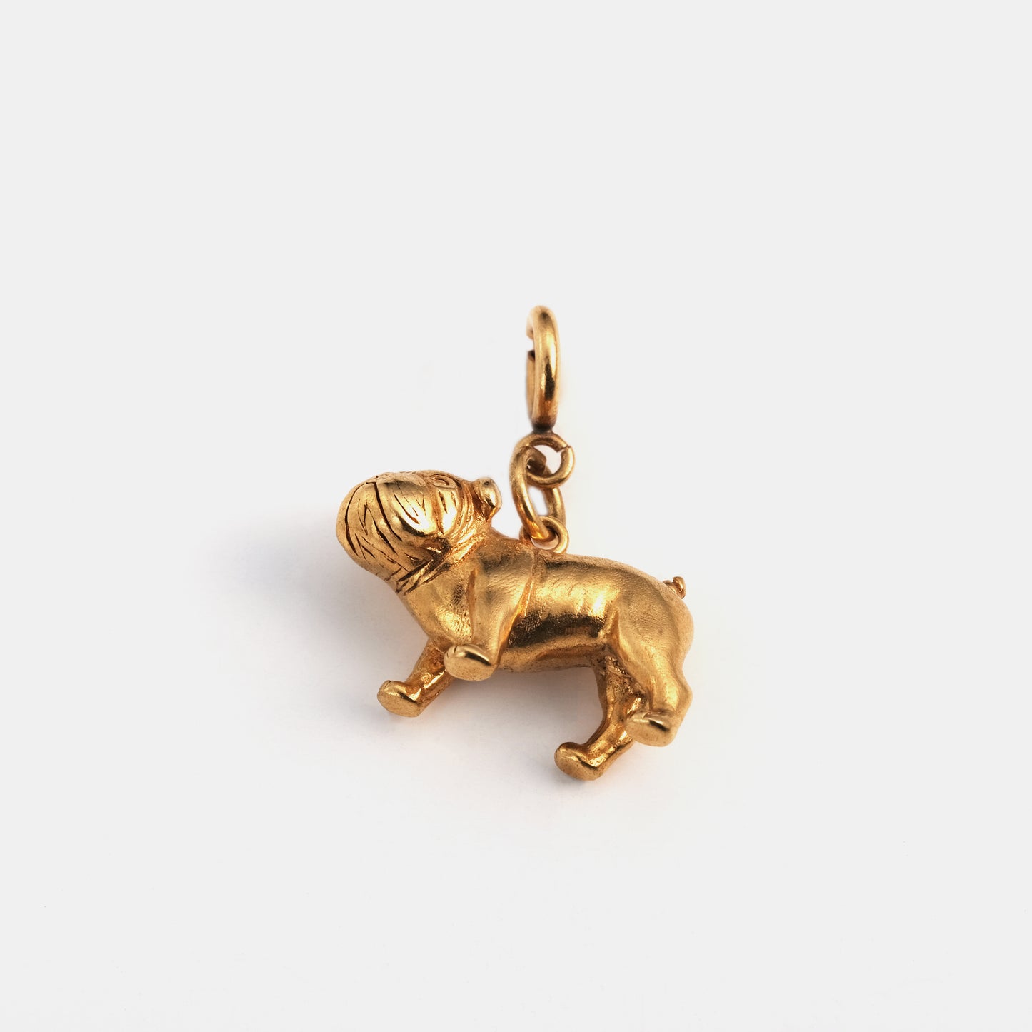 Pendentif bulldog doré