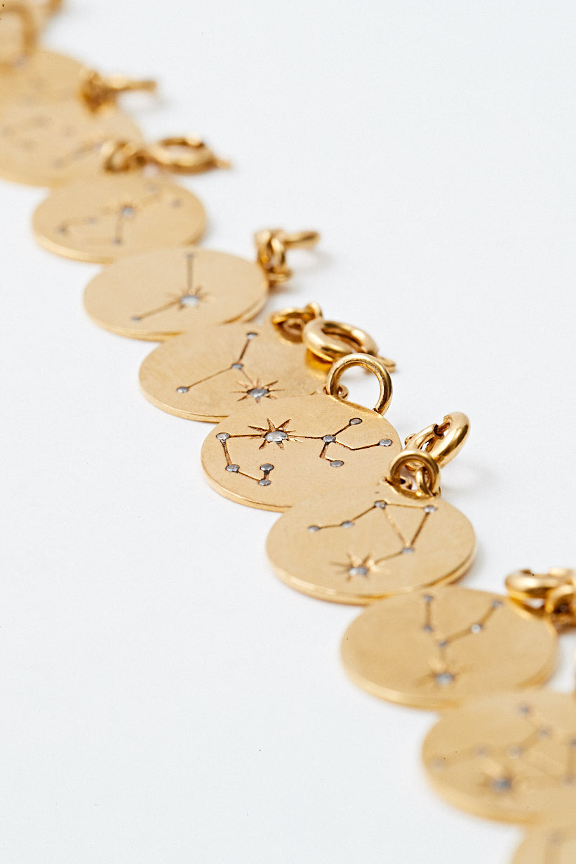 Pendentifs constellations dorées