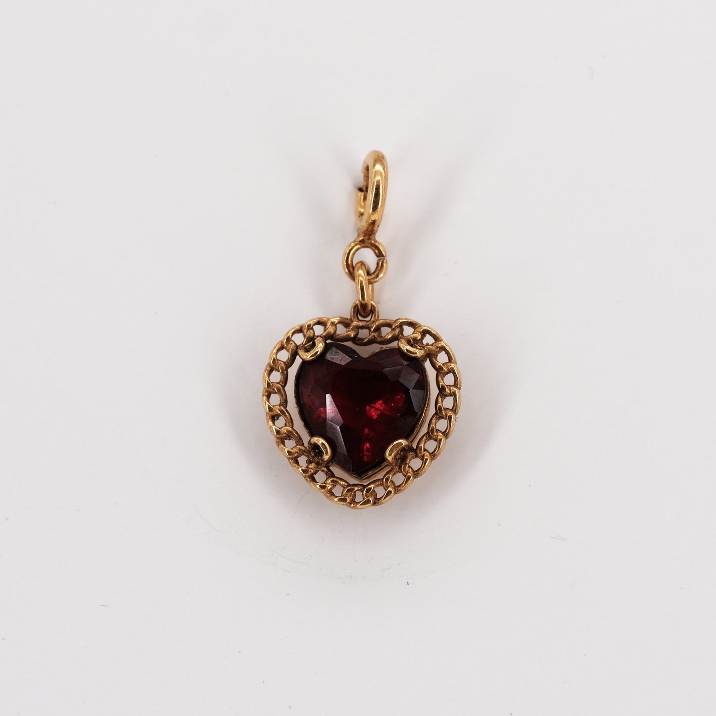 Pendentif Crystal Heart doré