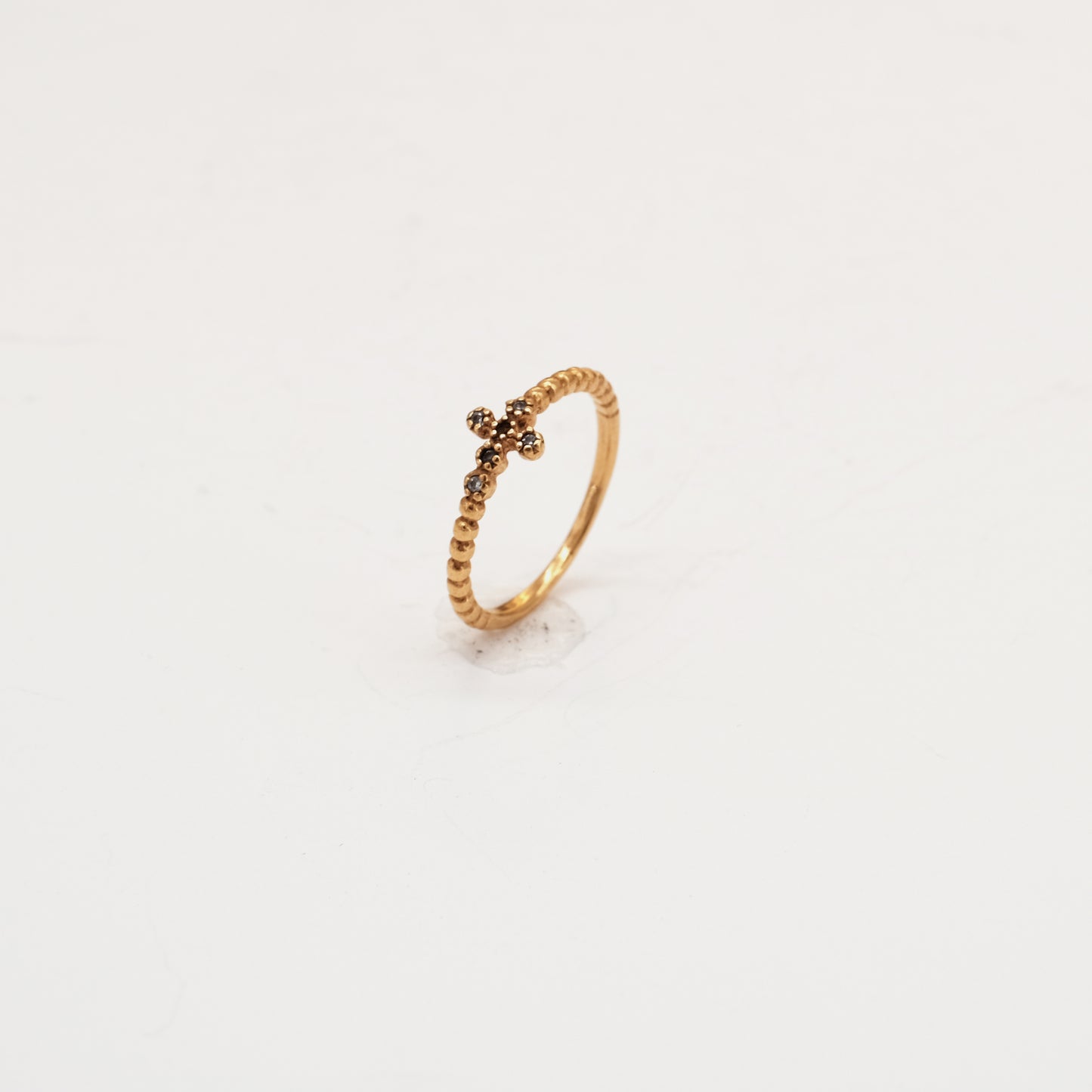 Bague Cross dorée