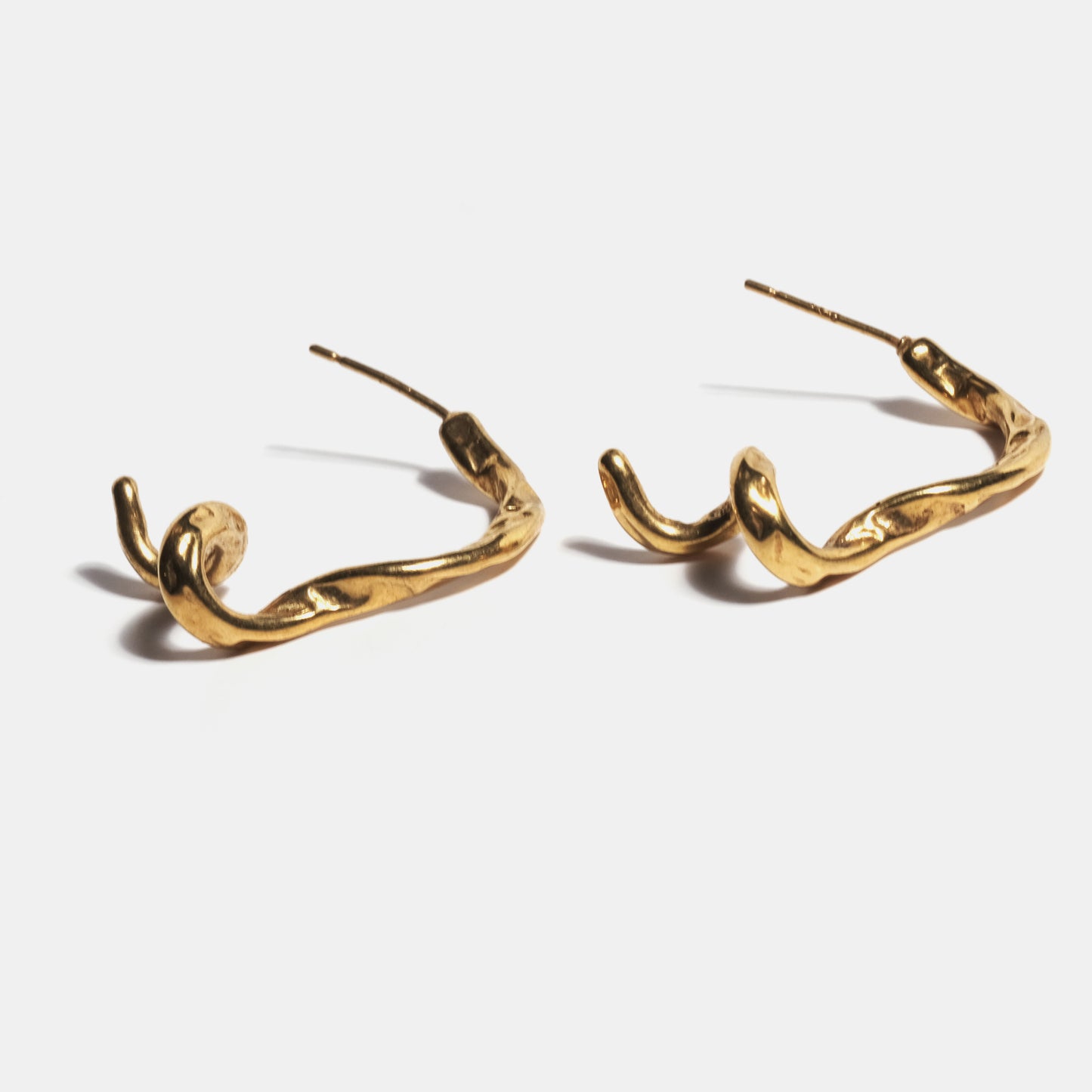 Boucles d'oreilles Solange dorées