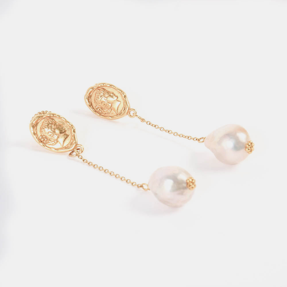 Boucles d'oreilles Jina dorées