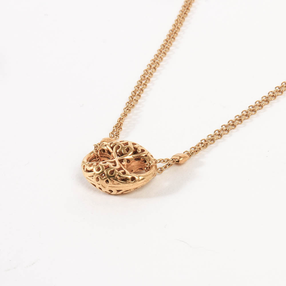 金色简约赭石项链