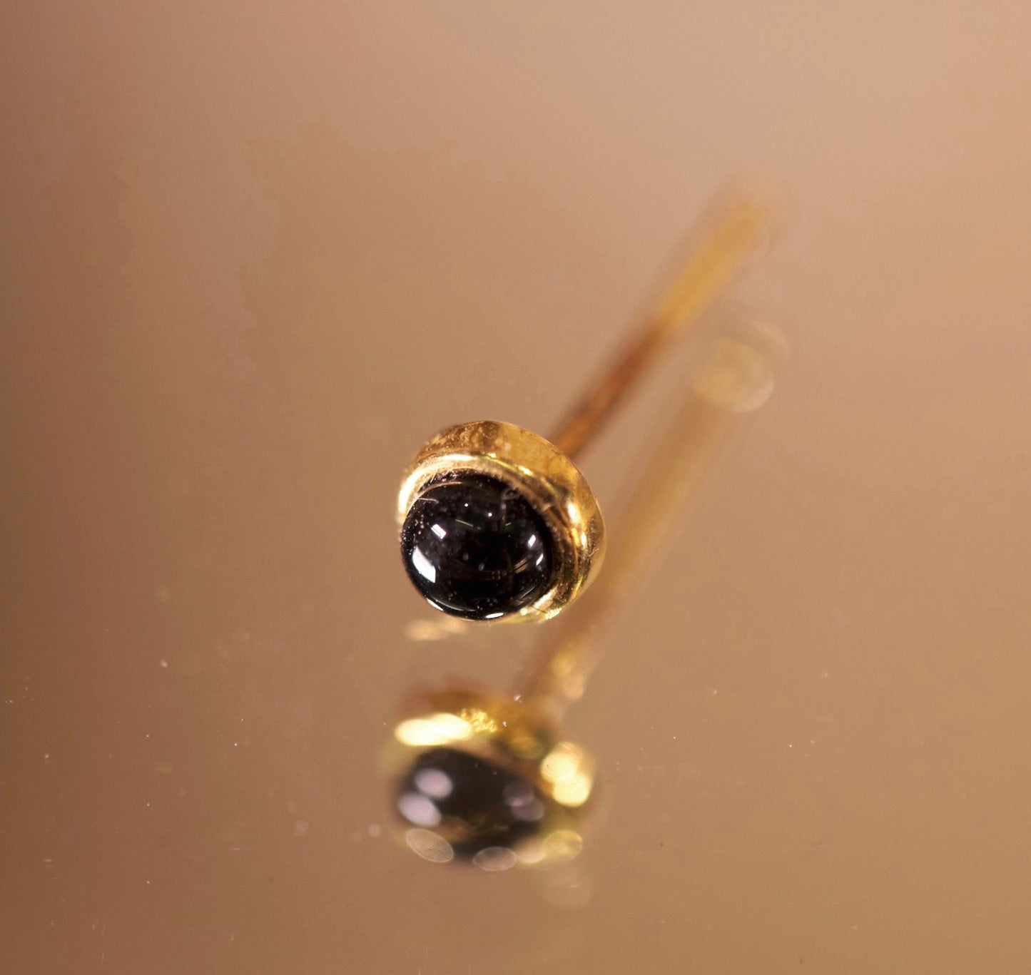 Boucle d’oreille à l’unité Pierre Onyx