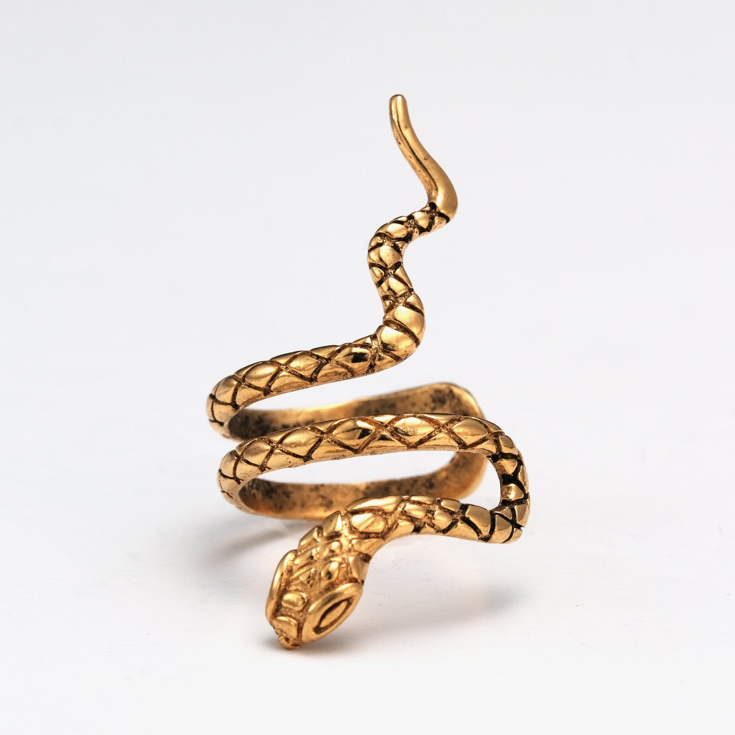 Bague Snake dorée