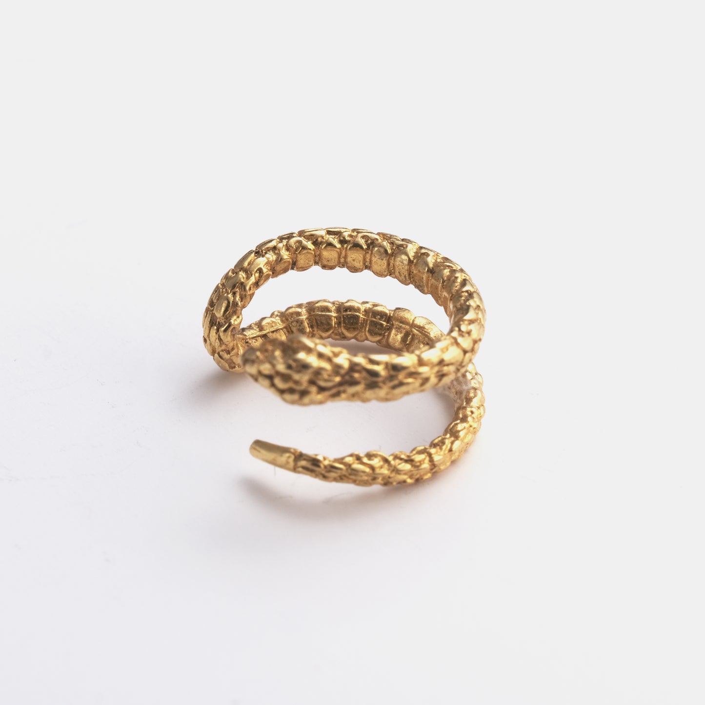 Bague d'oreille Snake dorée