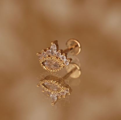 Boucle d'oreille à l'unité Keira dorée