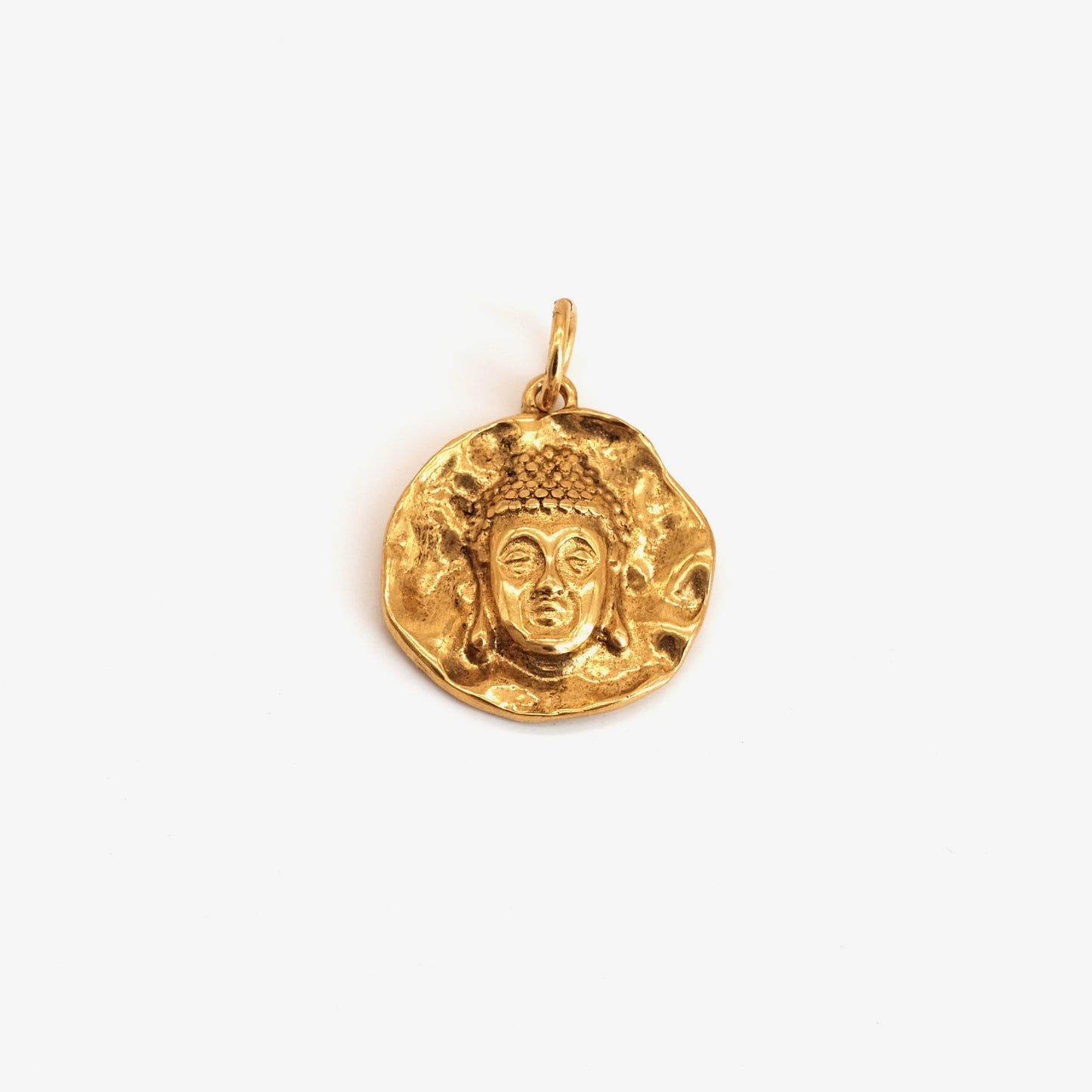 Pendentif Médaille Buddha doré