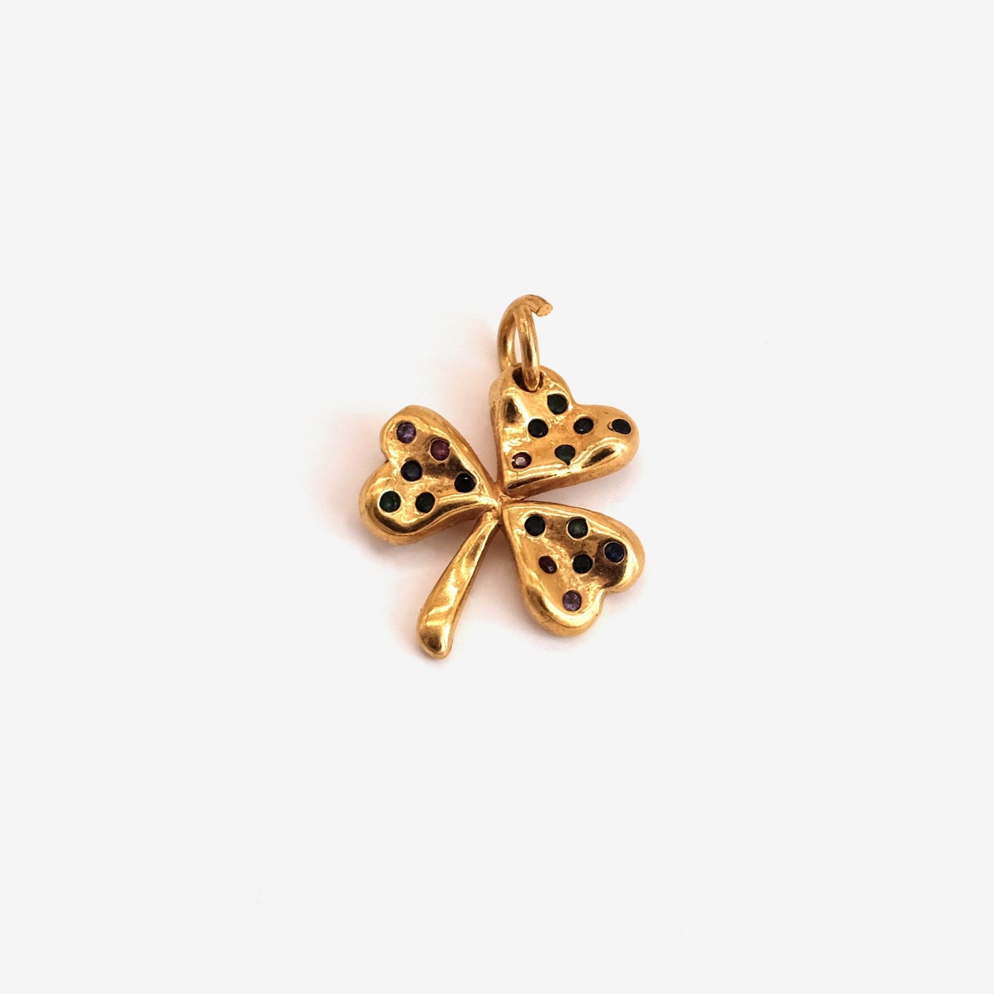 Pendentif Shamrock doré