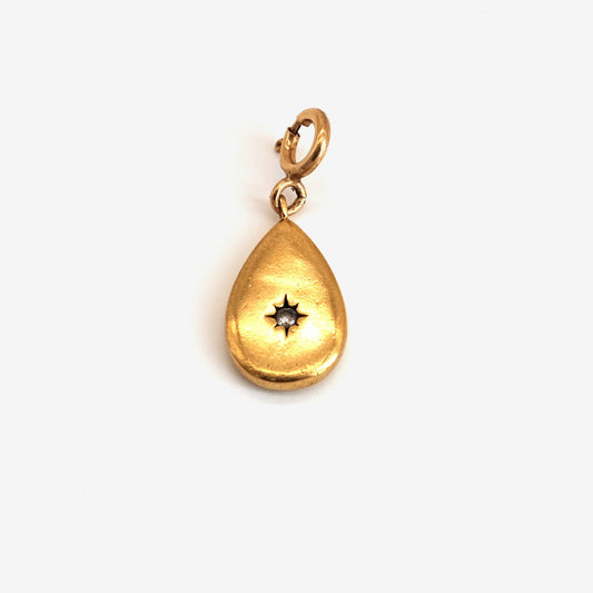 Pendentif Goutte étoile doré