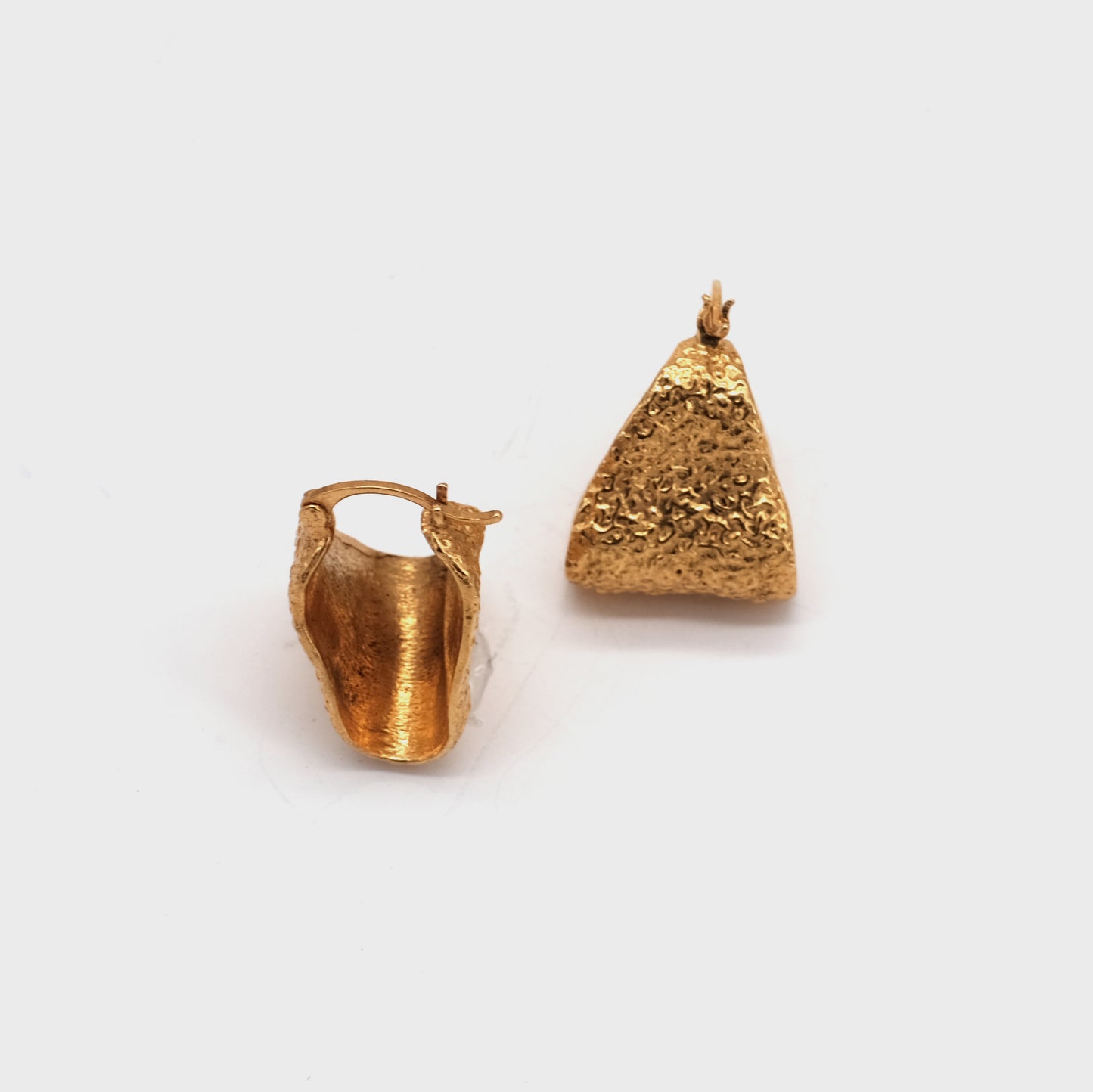 Gold Triangles Earrings