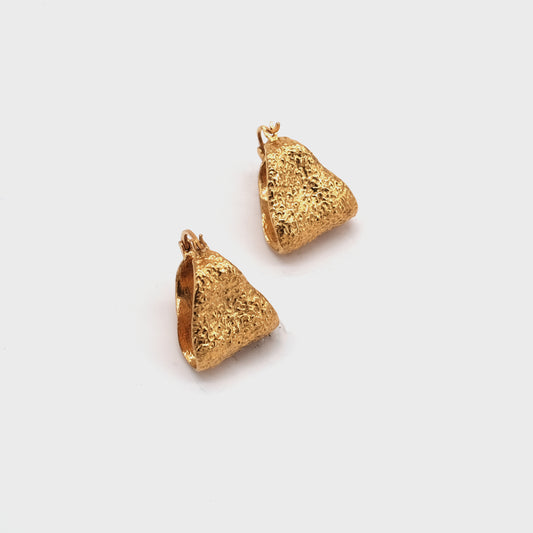 Boucles d'oreilles Triangles dorées