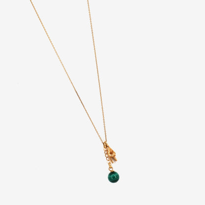Collier Green hand doré
