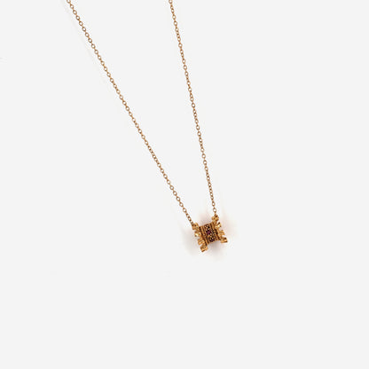 Collier Cylindrique doré