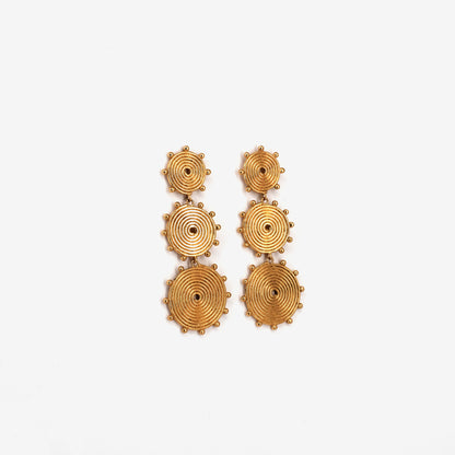 Boucles d'oreilles Erine dorées