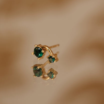 Boucle d'oreille à l'unité Chiara dorée