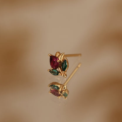 Boucle d'oreille à l'unité Bella dorée