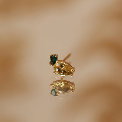 Boucle d'oreille à l'unité Kelly dorée