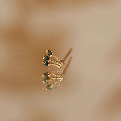 Boucle d'oreille à l'unité Chantal dorée