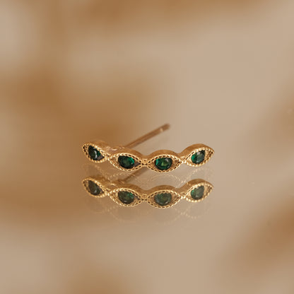 Boucle d'oreille à l'unité Jules dorée