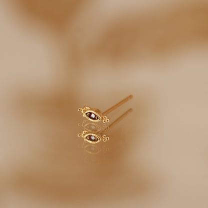 Boucle d'oreille à l'unité Claudia dorée