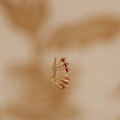 Boucle d'oreille à l'unité Chantal dorée