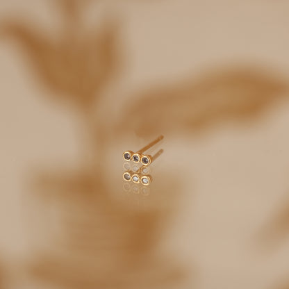 boucle d'oreille à l'unité Jazzy dorée