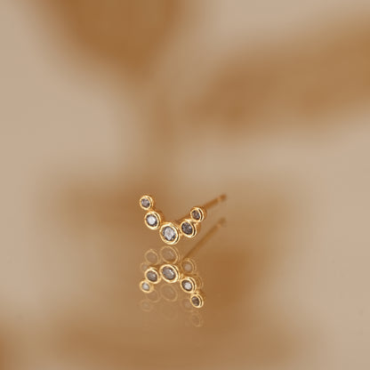 Boucle d'oreille à l'unité Cassandra dorée