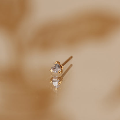 Boucle d'oreille à l'unité Jenny dorée