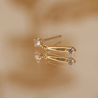 Boucle d'oreille à l'unité Jihanne dorée