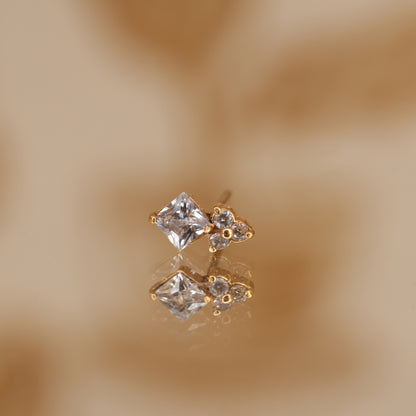 Boucle d'oreille à l'unité Harmony dorée