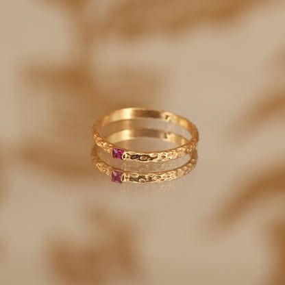 Bague Zola dorée
