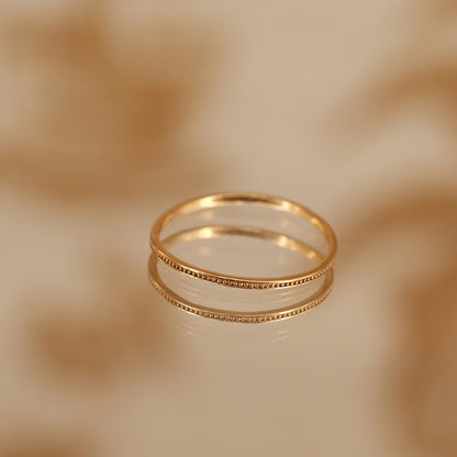 Bague Clarisse dorée