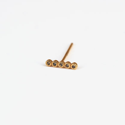 Boucle d'oreille à l'unité Céline dorée