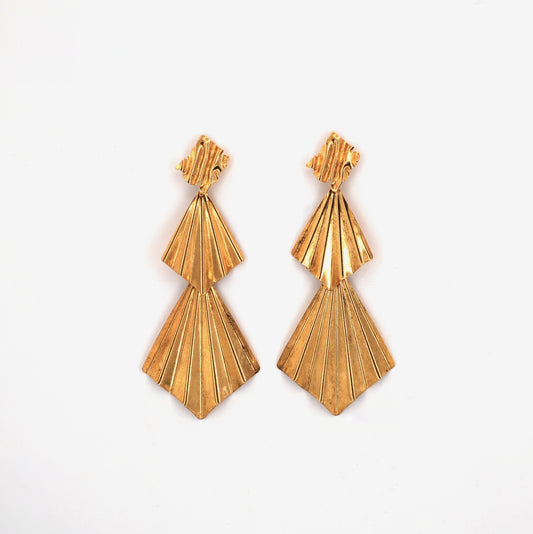 Boucles d'oreilles Vivienne dorées