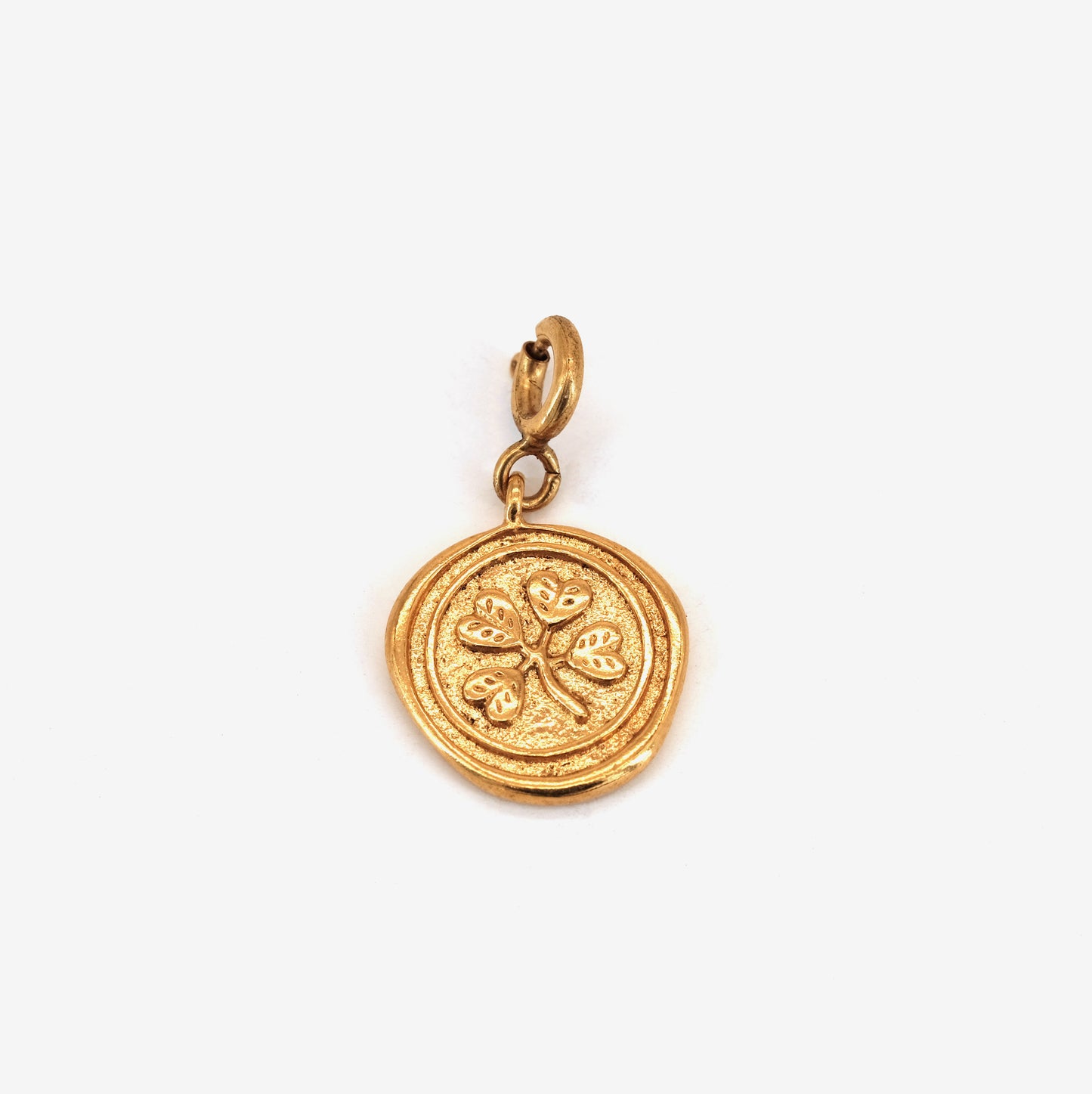 Pendentif 4trèfles doré