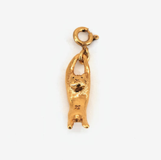 Pendentif Cat doré