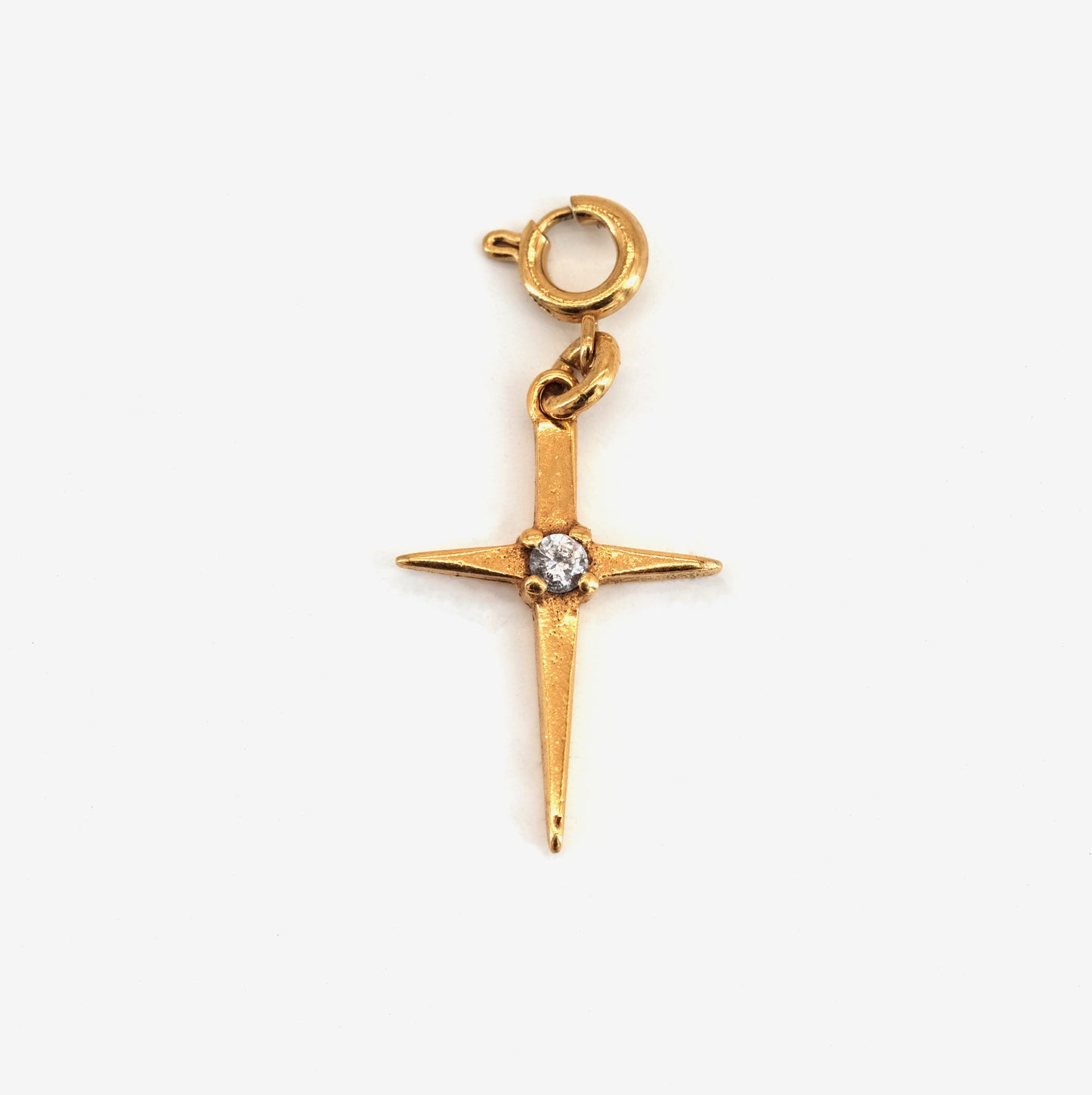 Pendentif Starred cross doré