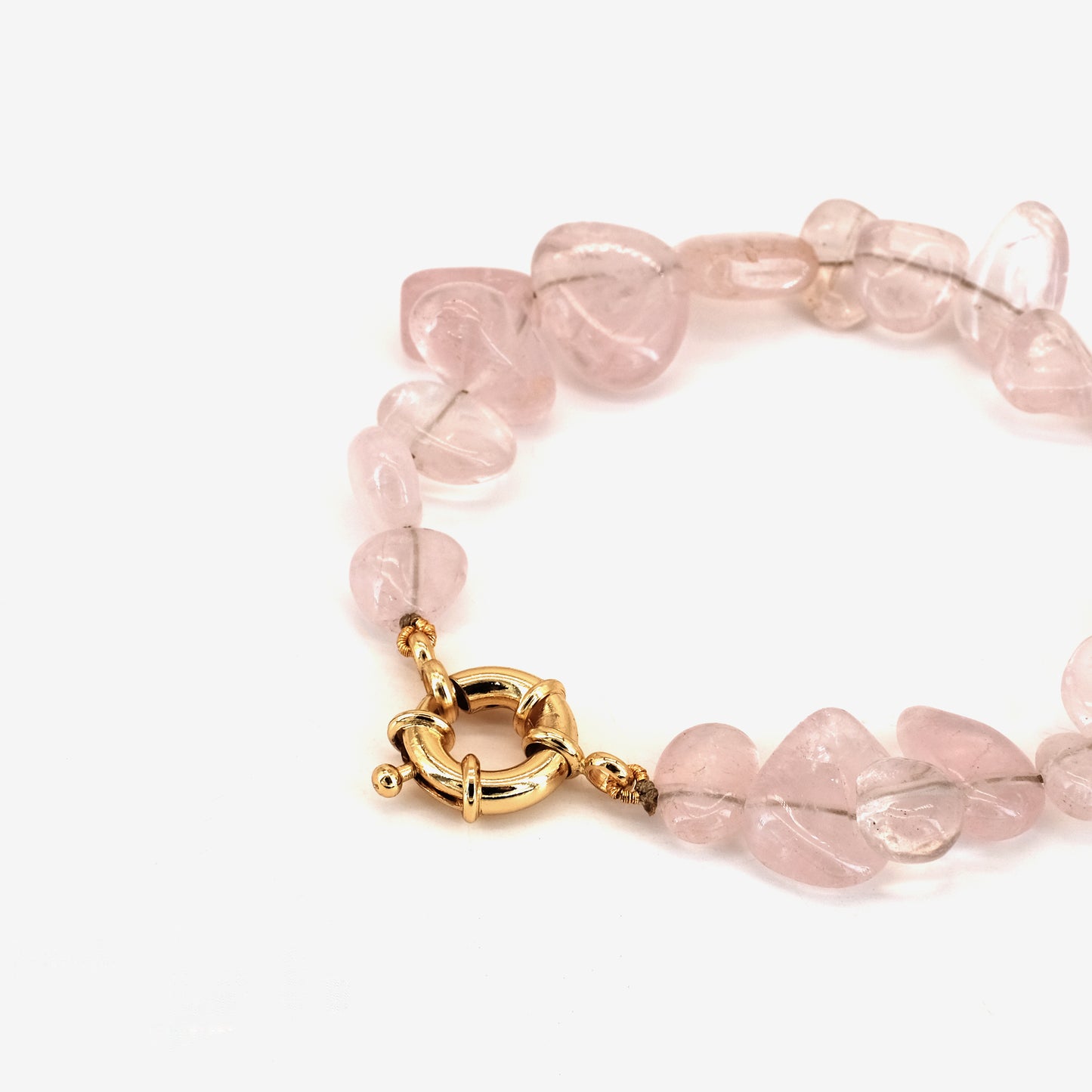 Bracelet Quartz Rose doré