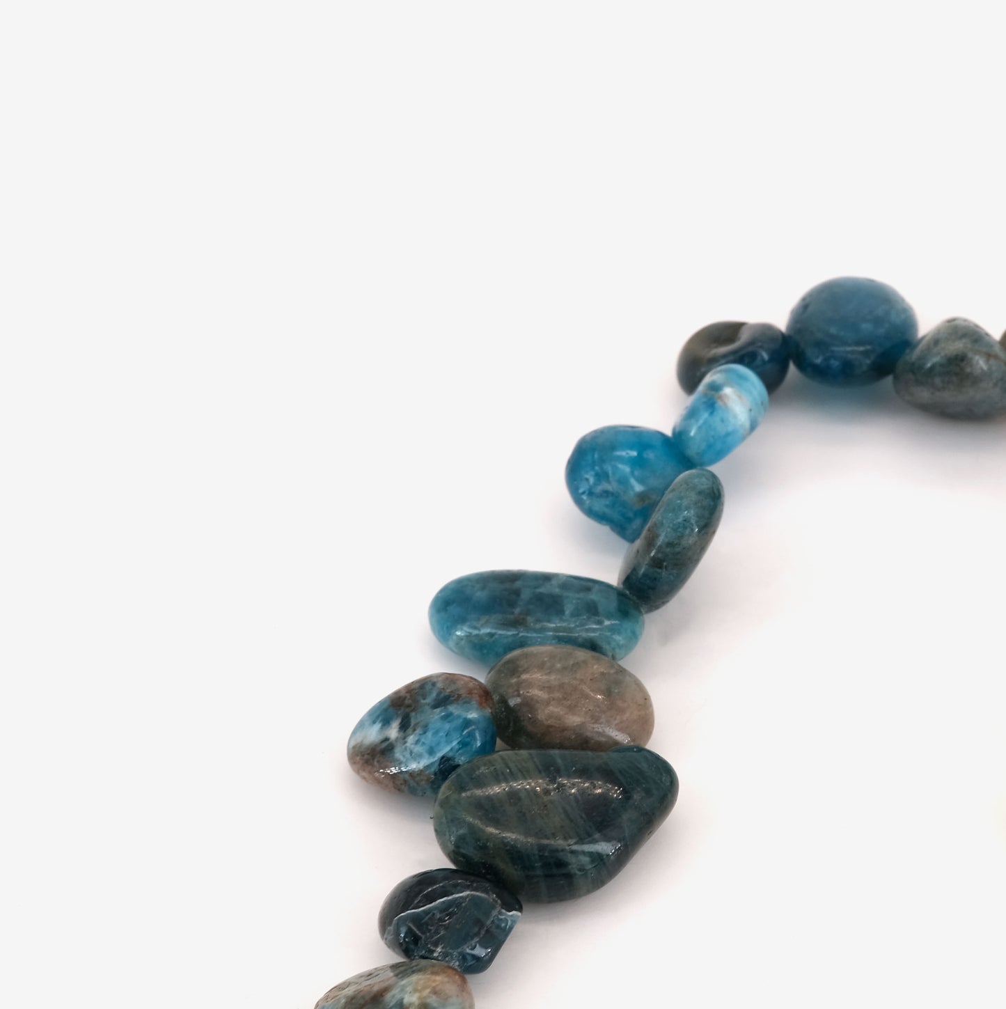 Bracelet Apatite Bleu doré